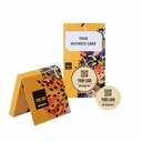 CZEKOLADOWY KSZTAŁT CHOCO4MAT MINI KOŁO PRINT Z WIZYTÓWKĄ - czekolada biała (27% masła kakaowego)