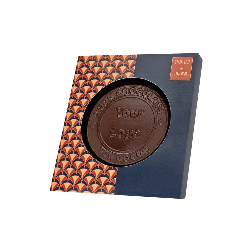 CZEKOLADOWY KSZTAŁT CHOCO4MAT MINI MEDAL CHOCOLATE EXPERT - czekolada mleczna (33% kakao), czekolada biała (27% masła kakaowego), czekolada deserowa (57% kakao), czekolada deserowa (72% kakao), czekolada rubinowa (33% kakao)