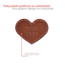 CZEKOLADOWY KSZTAŁT CHOCO4MAT MINI SERCE - czekolada mleczna bez cukru (33% kakao)