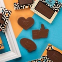 CZEKOLADOWY KSZTAŁT CHOCO4MAT MINI I LIKE IT - czekolada mleczna bez cukru (33% kakao)