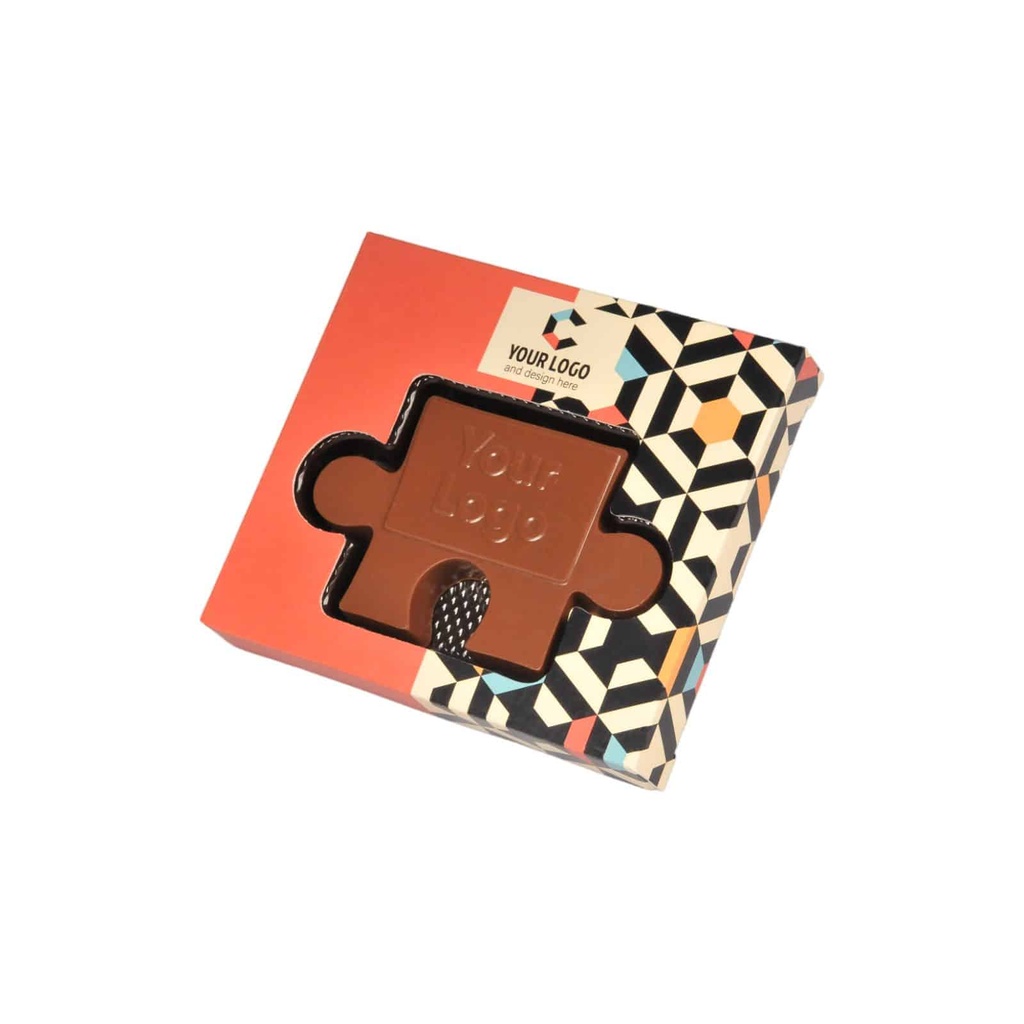 CZEKOLADOWY KSZTAŁT CHOCO4MAT MINI PUZZEL - czekolada mleczna (33% kakao), czekolada biała (27% masła kakaowego), czekolada deserowa (57% kakao), czekolada deserowa (72% kakao), czekolada rubinowa (33% kakao)