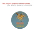 CZEKOLADOWY KSZTAŁT CHOCO4MAT MINI KOŁO PRINT - czekolada biała (27% masła kakaowego)