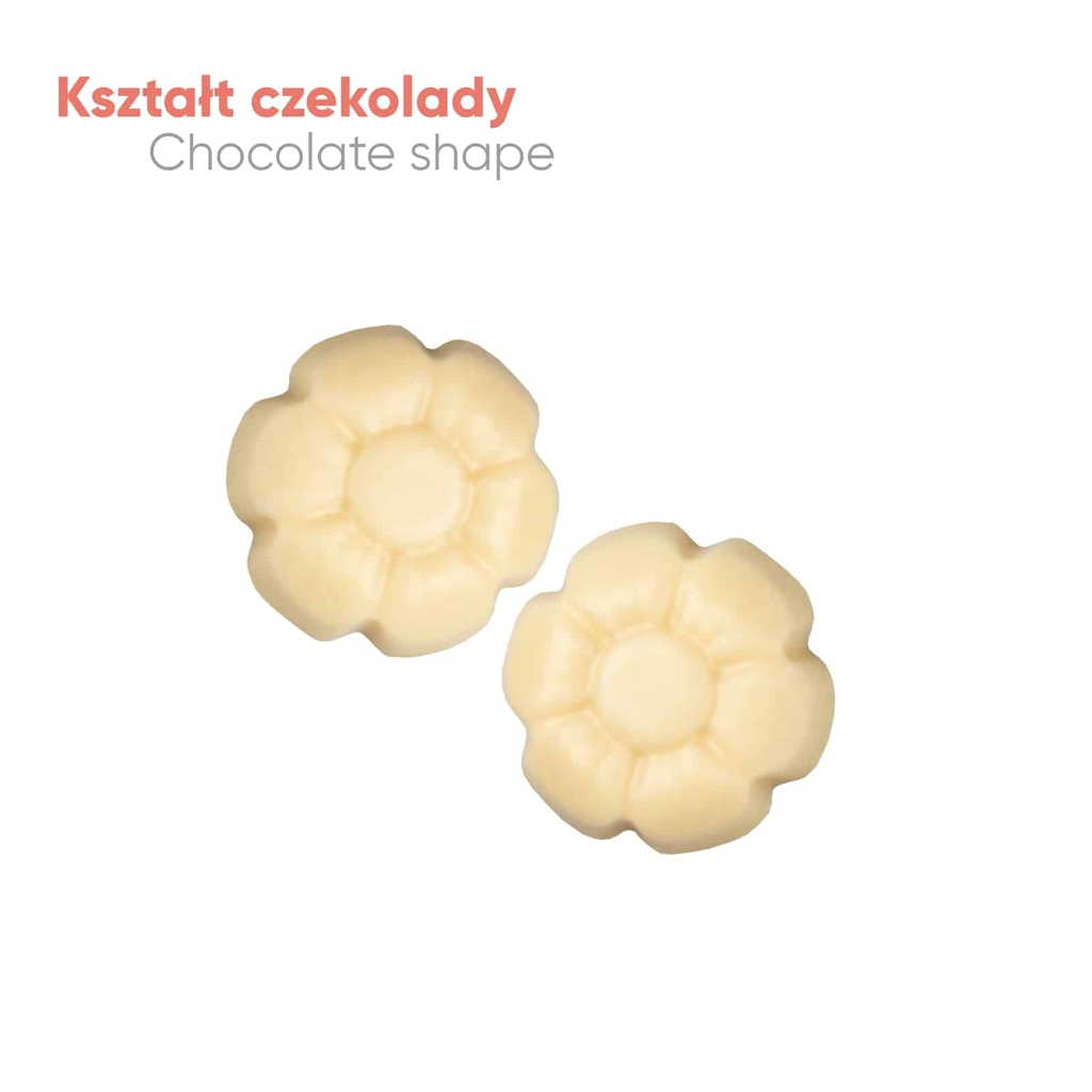 ZESTAW CZEKOLADEK 5 KWIATKÓW KOPERTA - czekolada mleczna (33% kakao)