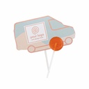 LIZAK OWOCOWY LOLLY HOLDER BUS - malina z cytryną (kwaśny), miętowy, cola, ice (barwiący język)