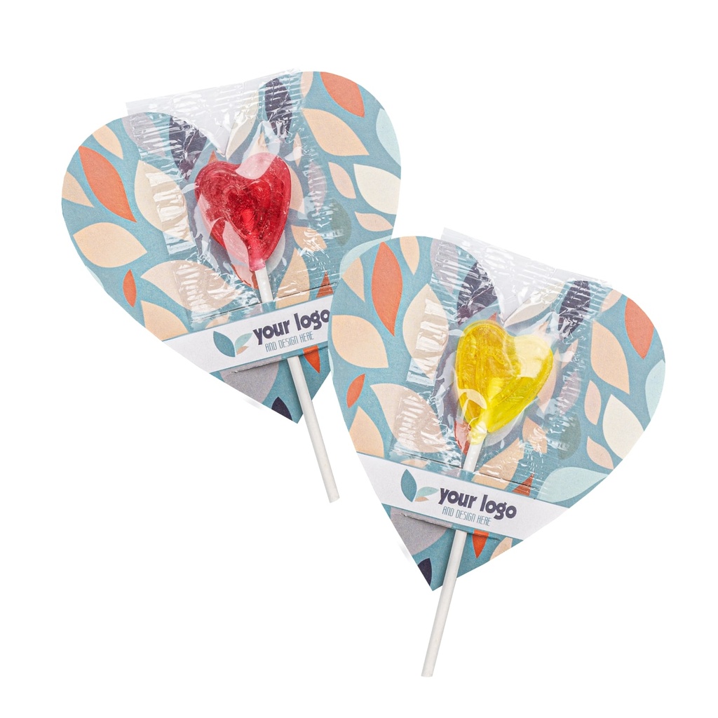LIZAK OWOCOWY LOLLY FLYER SERCE - malina z cytryną (kwaśny), miętowy, cola, ice (barwiący język)