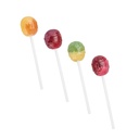 LIZAK OWOCOWY LOLLY BALL PREZENT - mix smaków: cytryna-pomarańcza, jabłko-limonka, jeżyna-czarna porzeczka, wiśnia-malina