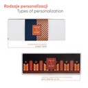 ZESTAW CZEKOLADOWYCH MEDALI W PUSZCE CHOCOLATE EXPERT - czekolada mleczna z miodem (33% kakao), czekolada mleczna bez cukru (33% kakao), czekolada mleczna Fairtrade (33% kakao), czekolada deserowa Fairtrade (72% kakao)