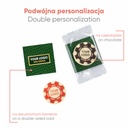 SŁODYCZE REKLAMOWE ADVERT CARD – CZEKOLADOWY MEDAL PRINT - czekolada biała (27% masła kakaowego)