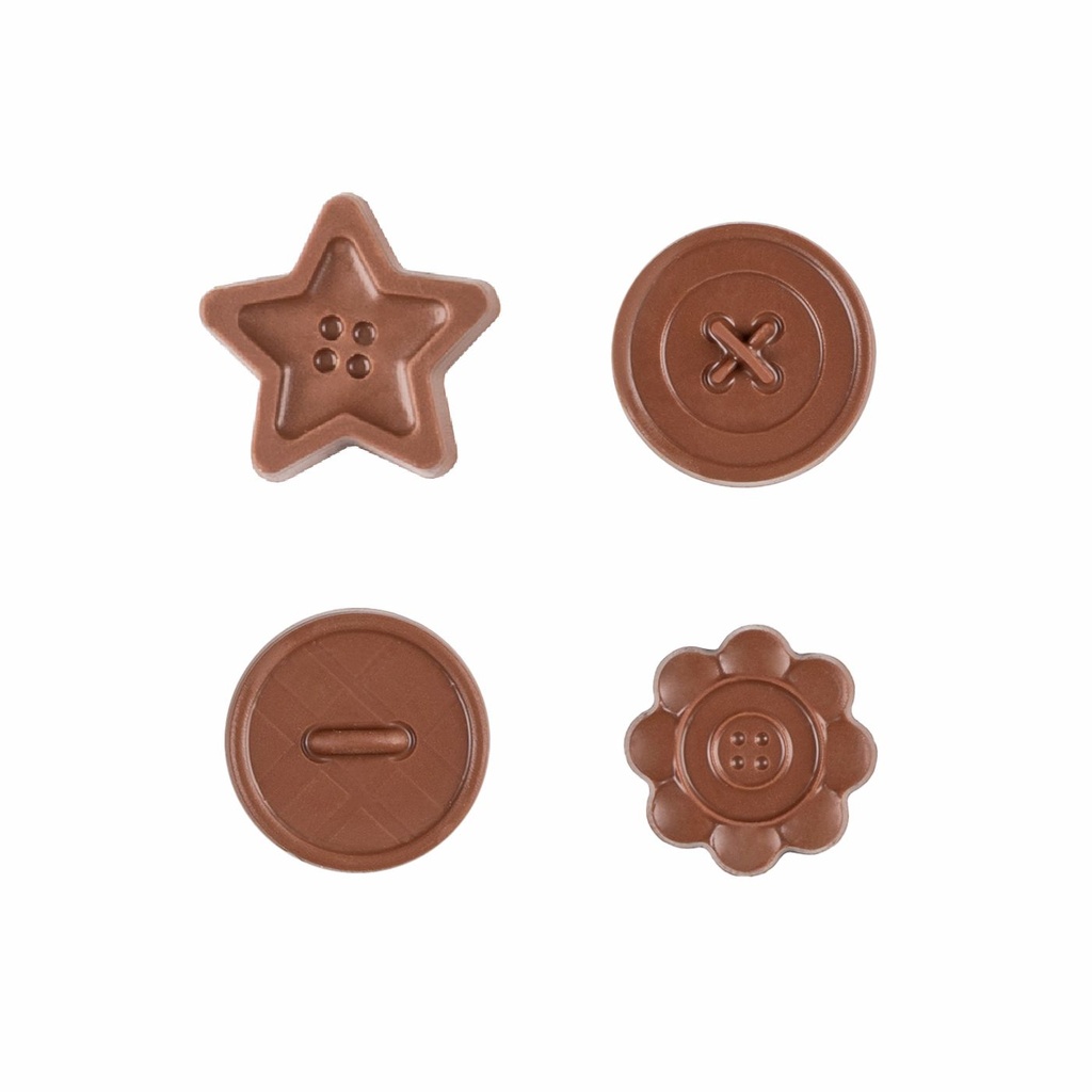 SŁODYCZE REKLAMOWE ADVERT CARD - CZEKOLADOWY GUZIK - czekolada mleczna (33% kakao)