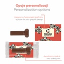SŁODYCZE REKLAMOWE ADVERT CARD - CZEKOLADKA FIX-IT - czekolada mleczna (33% kakao), czekolada biała (27% masła kakaowego), czekolada deserowa (57% kakao)