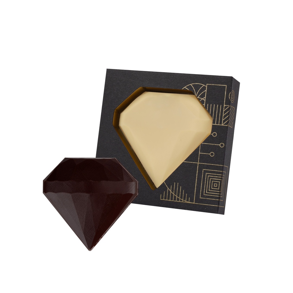 CZEKOLADOWY KSZTAŁT DECADENCE DIAMOND - czekolada mleczna (33% kakao)