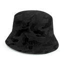 Kapelusz Bucket z Recyklingu z Troczkiem - Midnight Camo