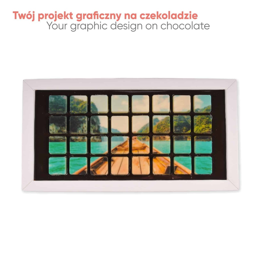 ZESTAW CZEKOLADEK CHOCO TEXT 4 LINIE PRINT