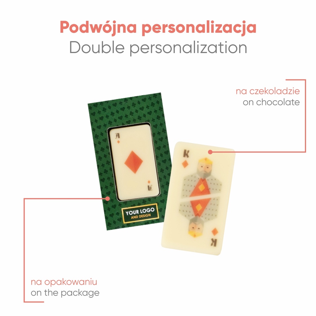 CZEKOLADKA Z NADRUKIEM CHOCO BAR - czekolada biała (27% masła kakaowego)