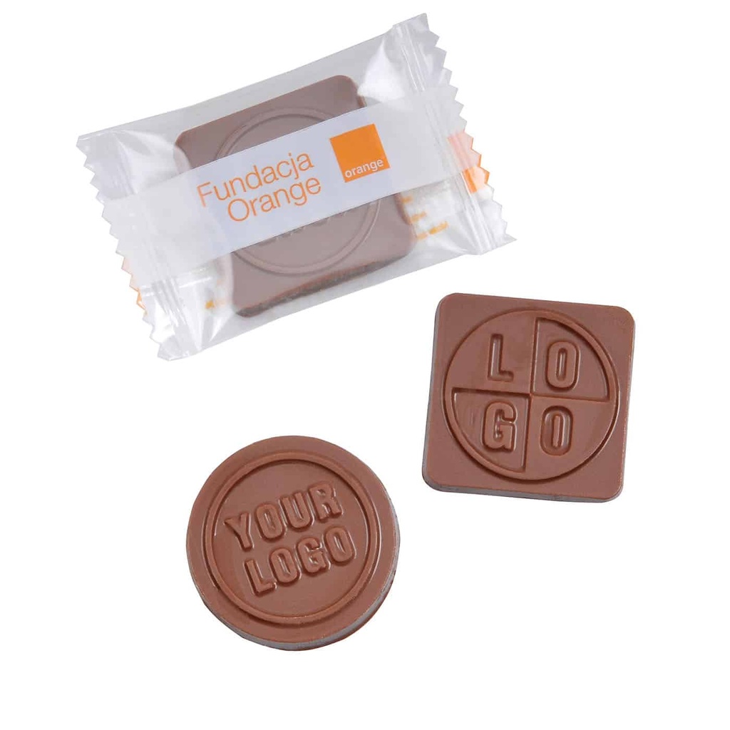 MINI CZEKOLADKA Z LOGO 9 G - czekolada mleczna (33% kakao)