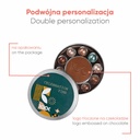 KOLEKCJA SWEET SPHERE CELEBRATION - praliny: miks smaków - czekolada mleczna (33% kakao) z nadzieniem z dodatkiem orzechów laskowych, orzechów włoskich, migdałów lub pistacji