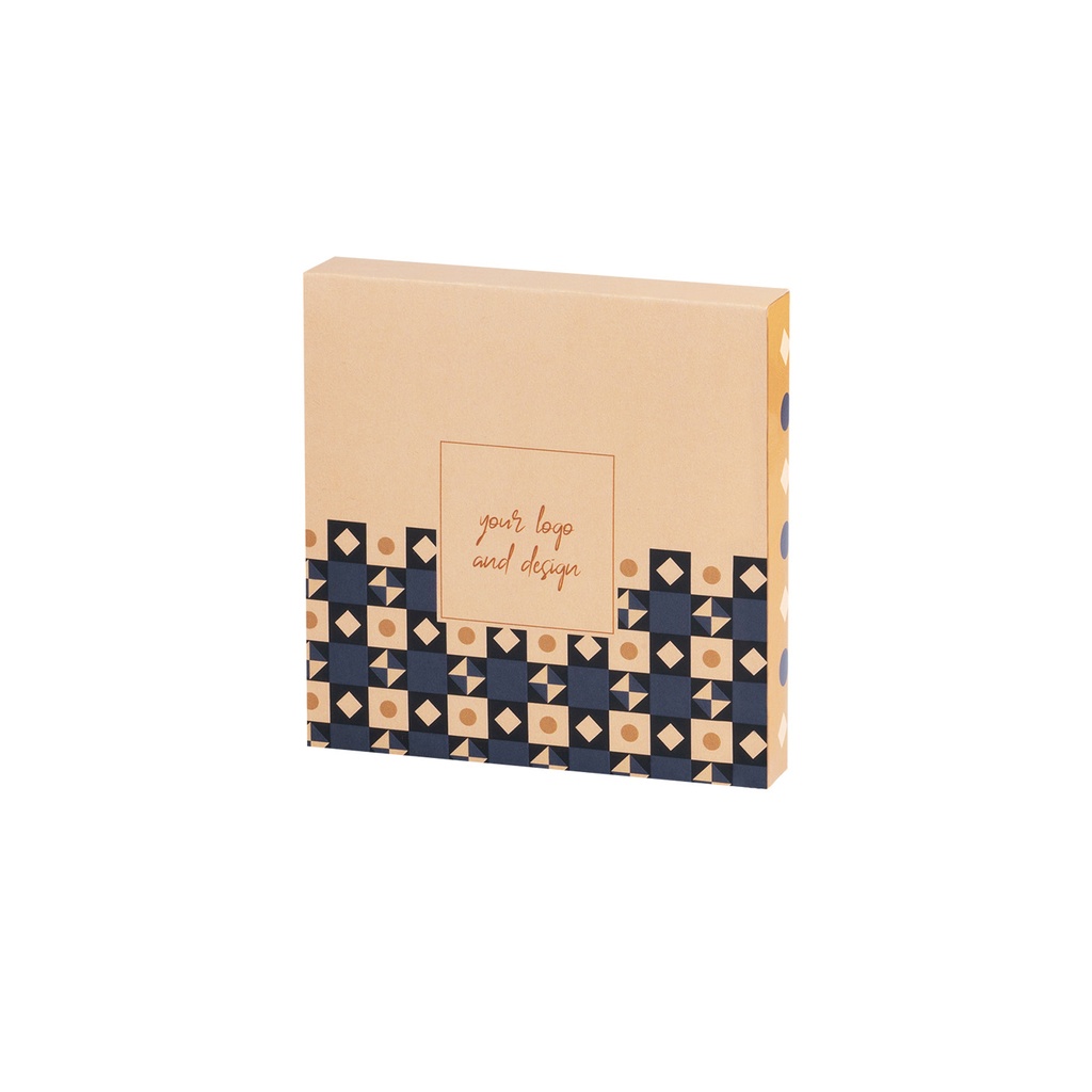 ZESTAW CZEKOLADEK FRAME BOX MINI 4 SZT - czekolada mleczna (33% kakao), czekolada biała (27% masła kakaowego), czekolada deserowa (57% kakao)