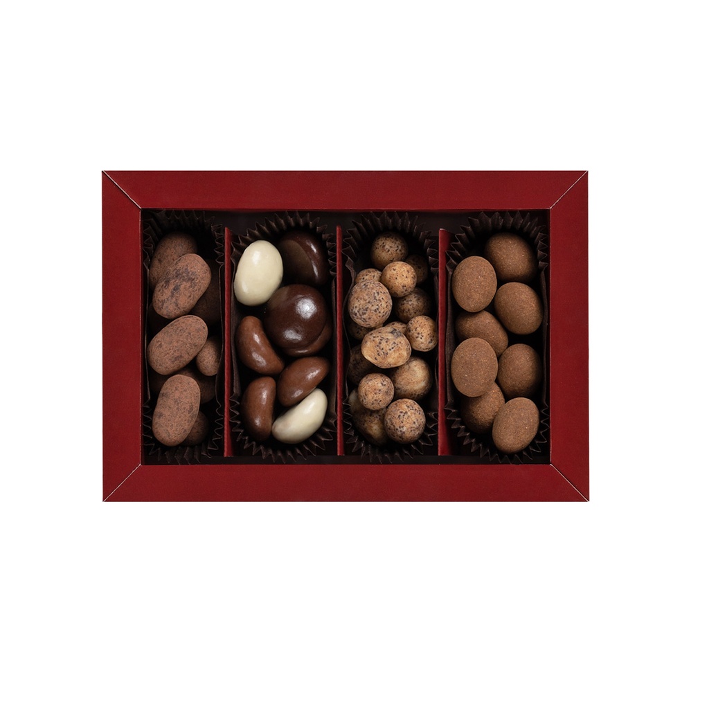 KOLEKCJA NUTTY BLISS MAXI - migdały w mlecznej czekoladzie (33% kakao) oprószone cynamonem