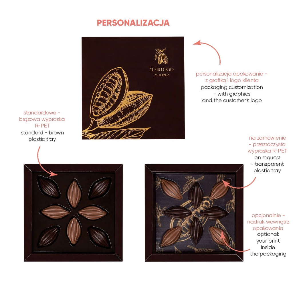 KOLEKCJA CABOSSE MINI - czekolada mleczna (33% kakao) z nadzieniem gianduja