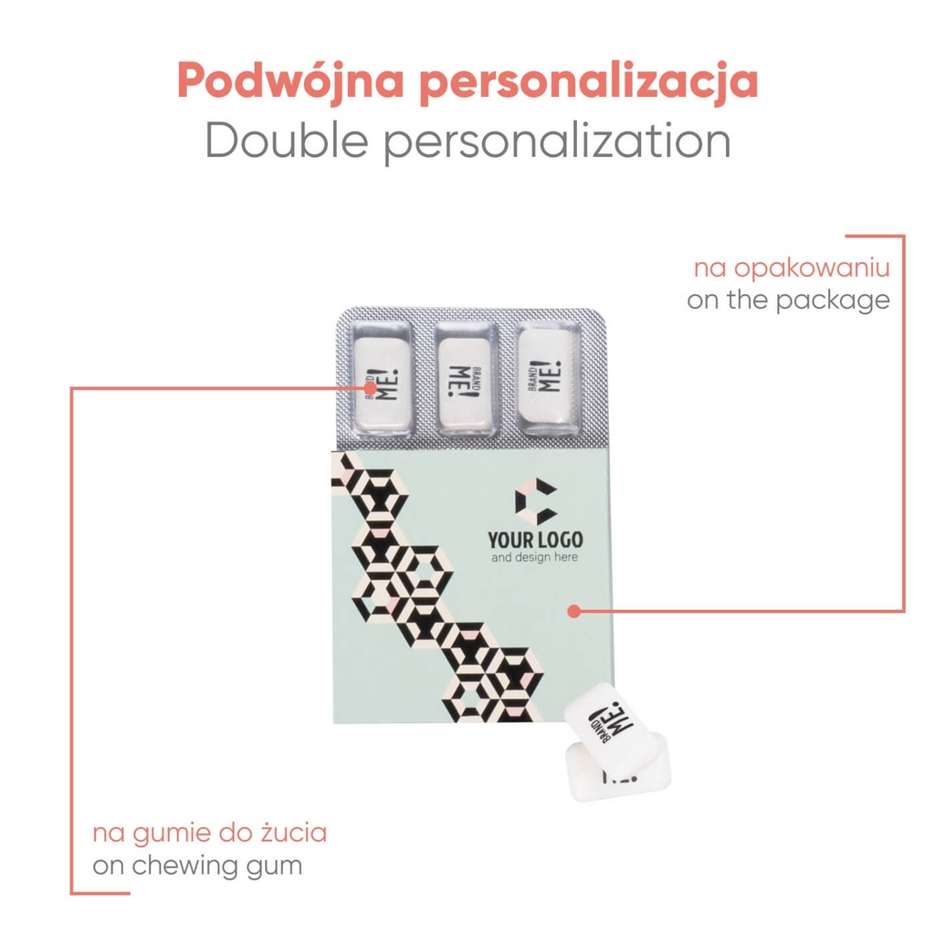 GUMY DO ŻUCIA W BLISTRZE 6 SZT BRAND ME! MINTS - mięta