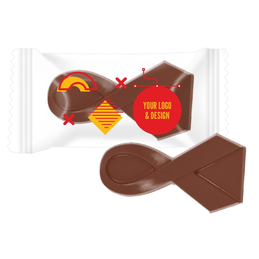 MINI CZEKOLADKA W INDYWIDUALNYM KSZTAŁCIE 9 G - czekolada deserowa (57% kakao)