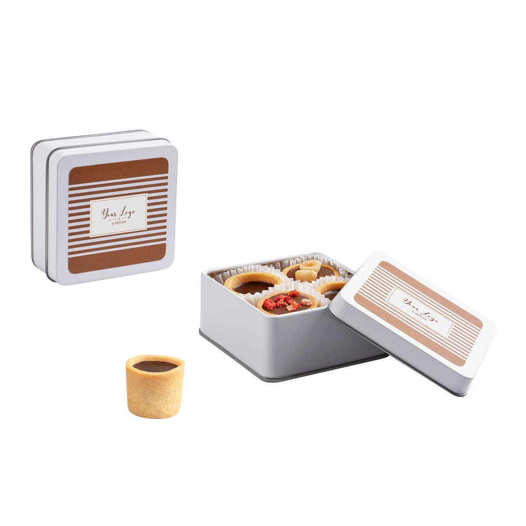 PRALINY BISCOTTI 4 SZT - praliny ciasteczka (25% masła): z nadzieniem karmelowym i posypką z orzechów ziemnych, z nadzieniem migdałowo-truskawkowym i posypką z truskawki, z nadzieniem kawowym z whisky i czekoladą deserową