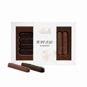 KOLEKCJA DECADENCE CIGARETTE MEDIUM - czekolada deserowa (57% kakao) z nadzieniem ciemny rum z kokosem
