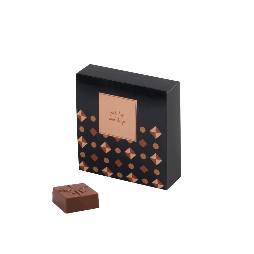 PRALINKA GIFT BOX - czekolada mleczna (33% kakao) z nadzieniem karmelowym