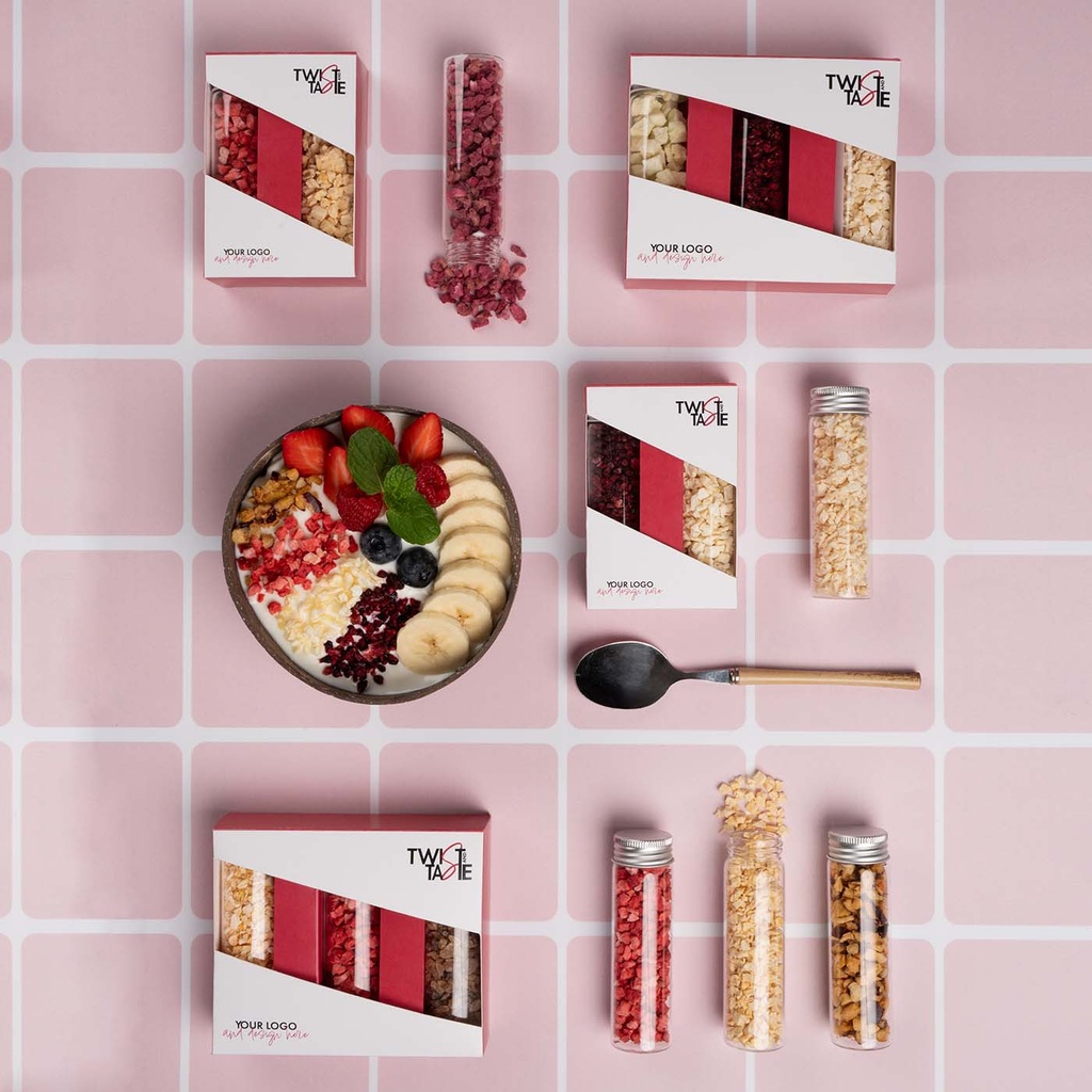 KOLEKCJA FRUIT TWIST MIDI DUO - Orchard Blend - liofilizowana truskawka i liofilizowana brzoskwinia