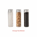 KOLEKCJA TEA TWIST MIDI TRIO - Orange Tea Refresh - czarna herbata, cukier kandyzowany i liofilizowana pomarańcza z nagietkiem