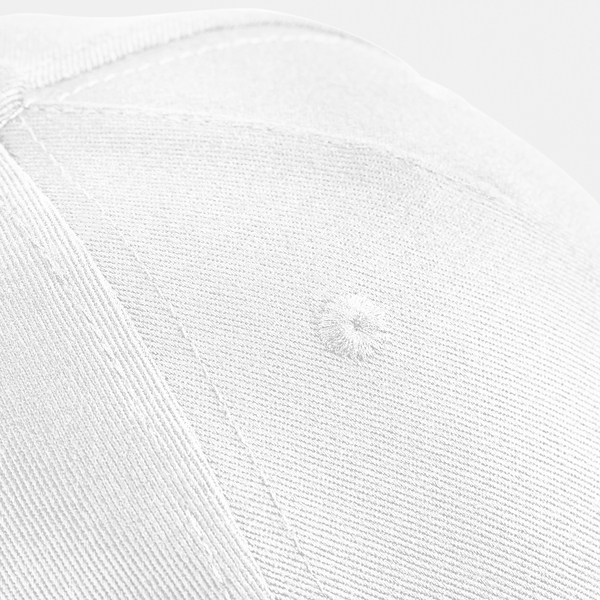 Dziecięca czapka 5-panelowa z bawełny organicznej - White