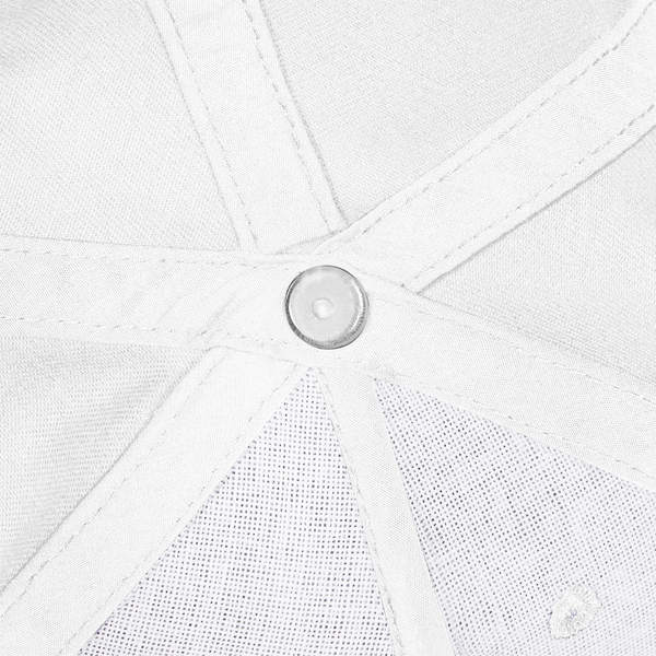 Dziecięca czapka 5-panelowa z bawełny organicznej - White