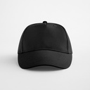 Dziecięca czapka 5-panelowa z bawełny organicznej - Black