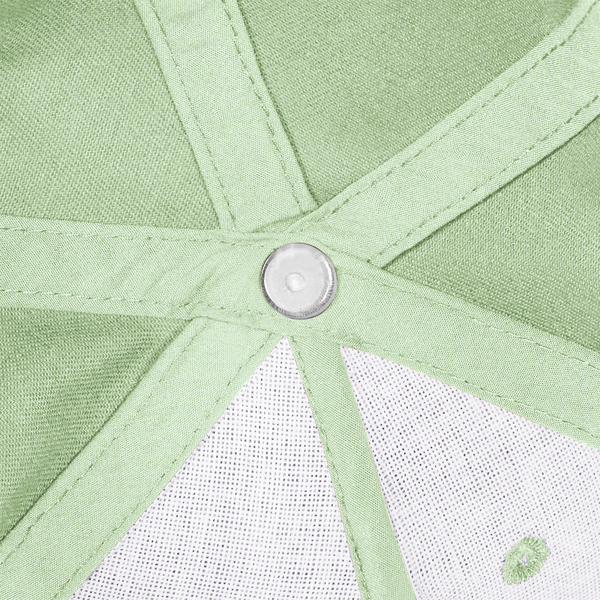 Dziecięca czapka 5-panelowa z bawełny organicznej - Pistachio