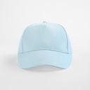 Dziecięca czapka 5-panelowa z bawełny organicznej - Powder Blue