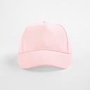 Dziecięca czapka 5-panelowa z bawełny organicznej - Powder Pink