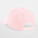 Dziecięca czapka 5-panelowa z bawełny organicznej - Powder Pink