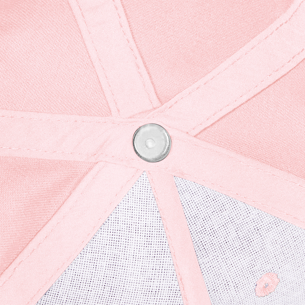 Dziecięca czapka 5-panelowa z bawełny organicznej - Powder Pink