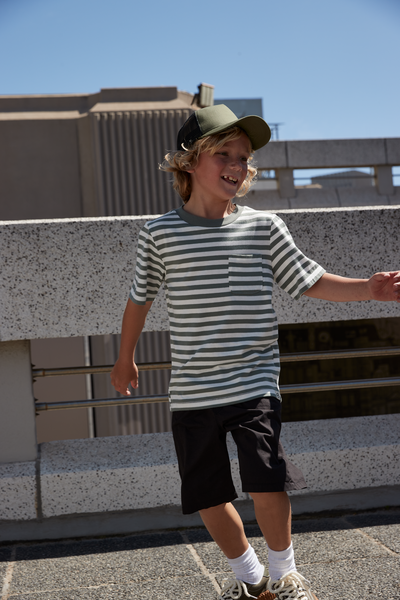 Czapka dziecięca trucker z siateczką - Black