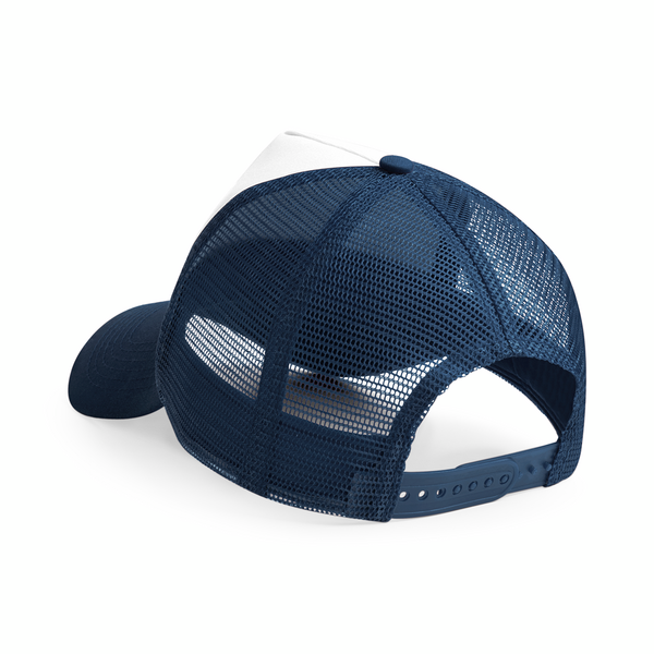 Czapka dziecięca trucker z siateczką - French Navy & White