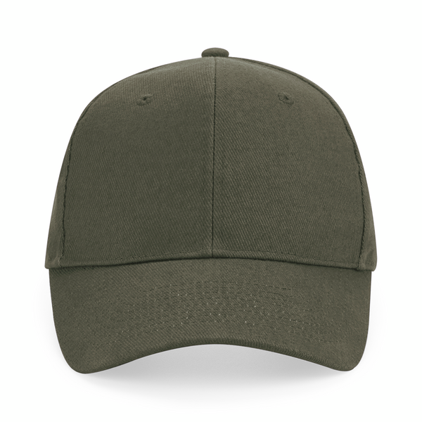 Czapka bawełniana 6-panelowa z regulacją - Olive Green