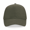 Czapka bawełniana 6-panelowa z regulacją - Olive Green