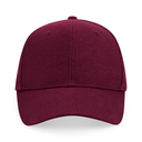 Czapka bawełniana 6-panelowa z regulacją - Burgundy