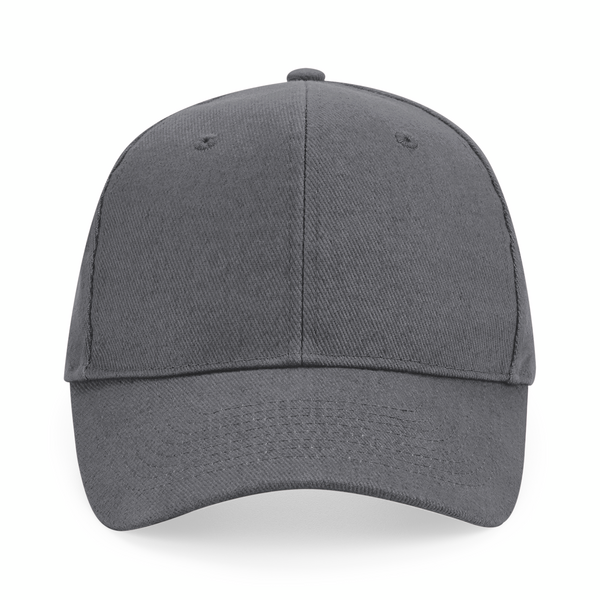 Czapka bawełniana 6-panelowa z regulacją - Graphite Grey