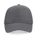 Czapka bawełniana 6-panelowa z regulacją - Graphite Grey