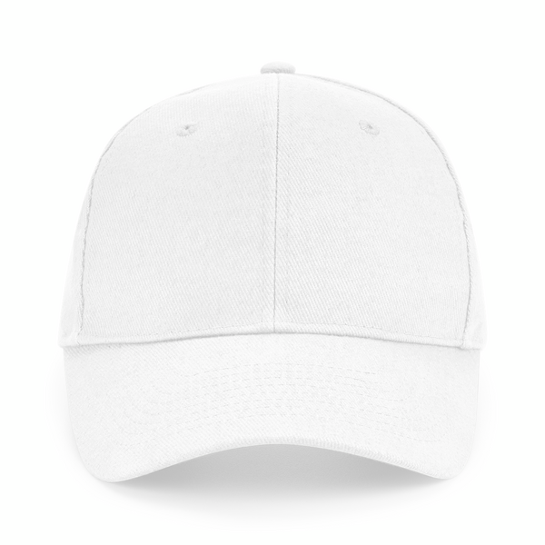 Czapka bawełniana 6-panelowa z regulacją - White