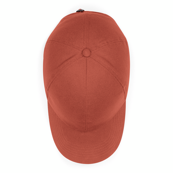 Czapka bawełniana 6-panelowa z regulacją - Terracotta