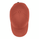 Czapka bawełniana 6-panelowa z regulacją - Terracotta