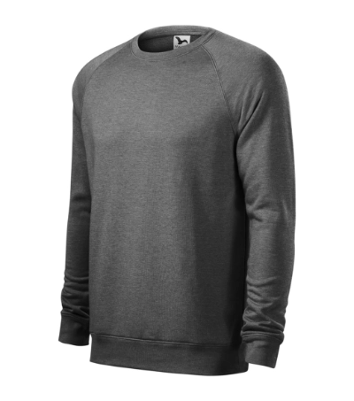 Bluza męska MALFINI Merger M415 - czarny melanż - c