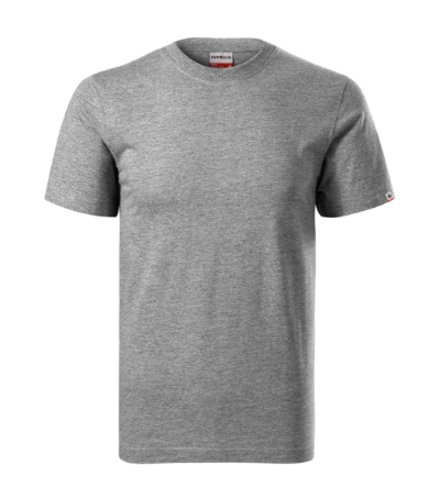 Koszulka unisex RIMECK Base MR06 - ciemnoszary melanż 12 (brand label) - D